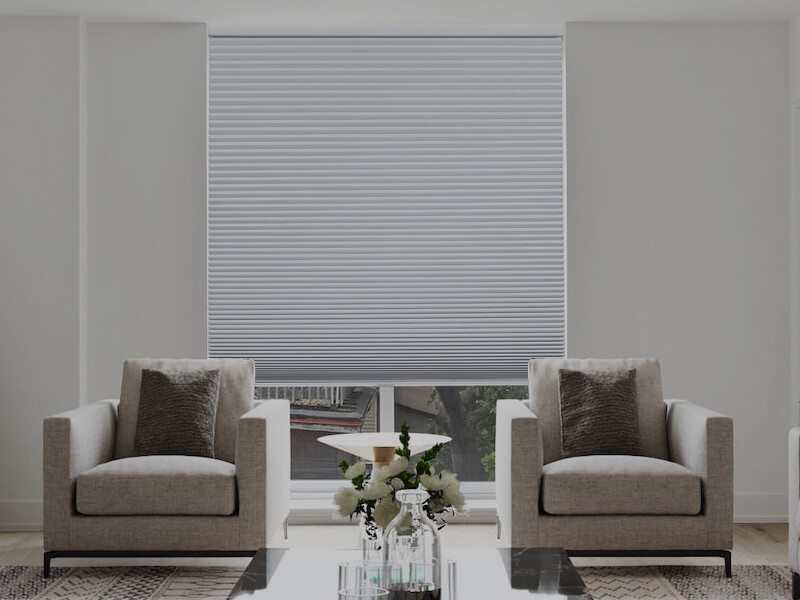 Cut to Order Custom Size Cordless Cellular Shade Honeycomb Blinds Blackout White