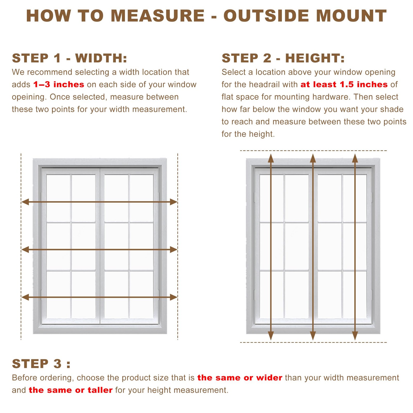 Window Blinds, 2” Cordless Blind for Indoor Windows, 35″ W X 64″ H Mini Blin…