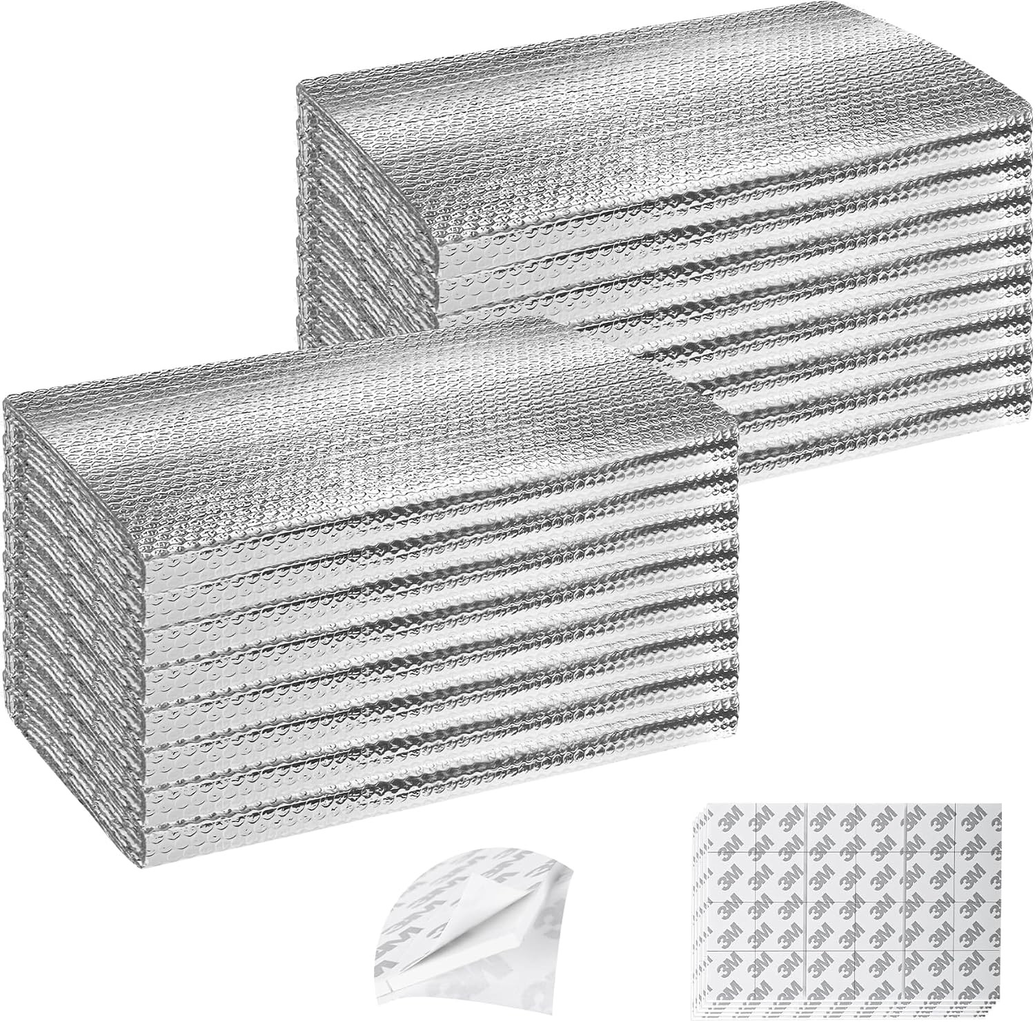 Garage Door Insulation Kit – 16P Double Bubble Window Heat Panels, 6MM 20.5″X54″