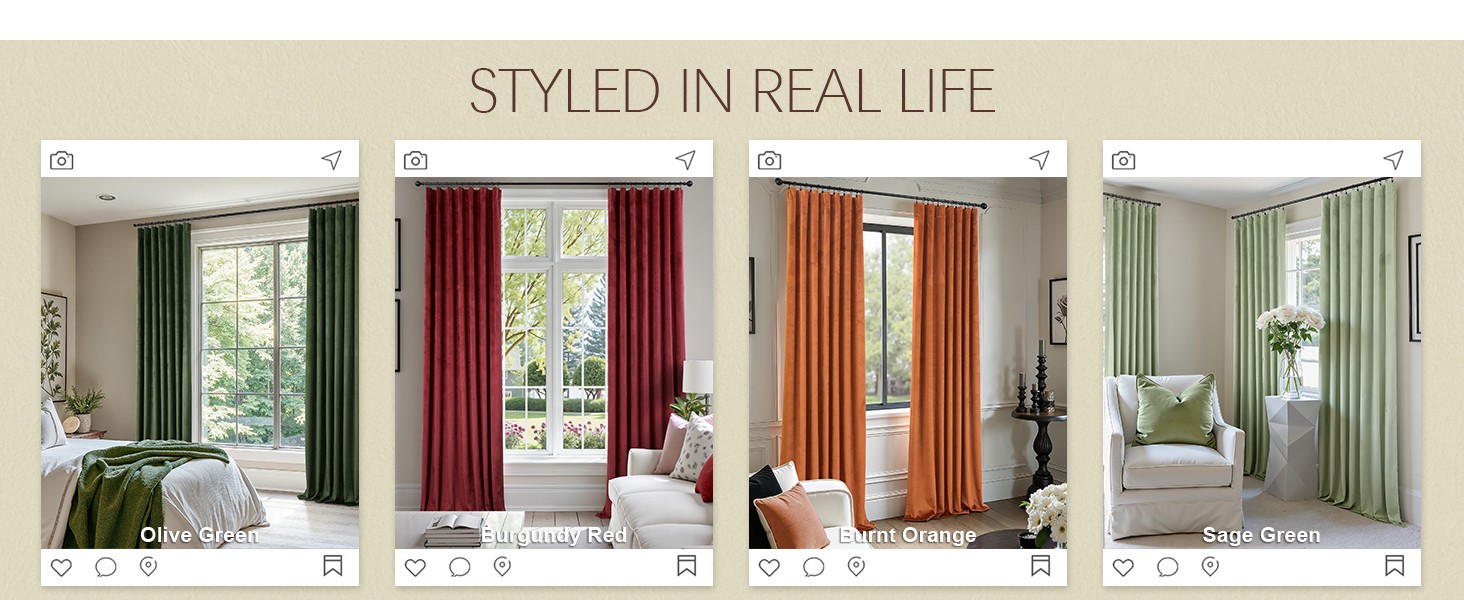 Ruby Wine Velvet Curtains 96 Inches Long for Living Room 2 Panels Light Blocking