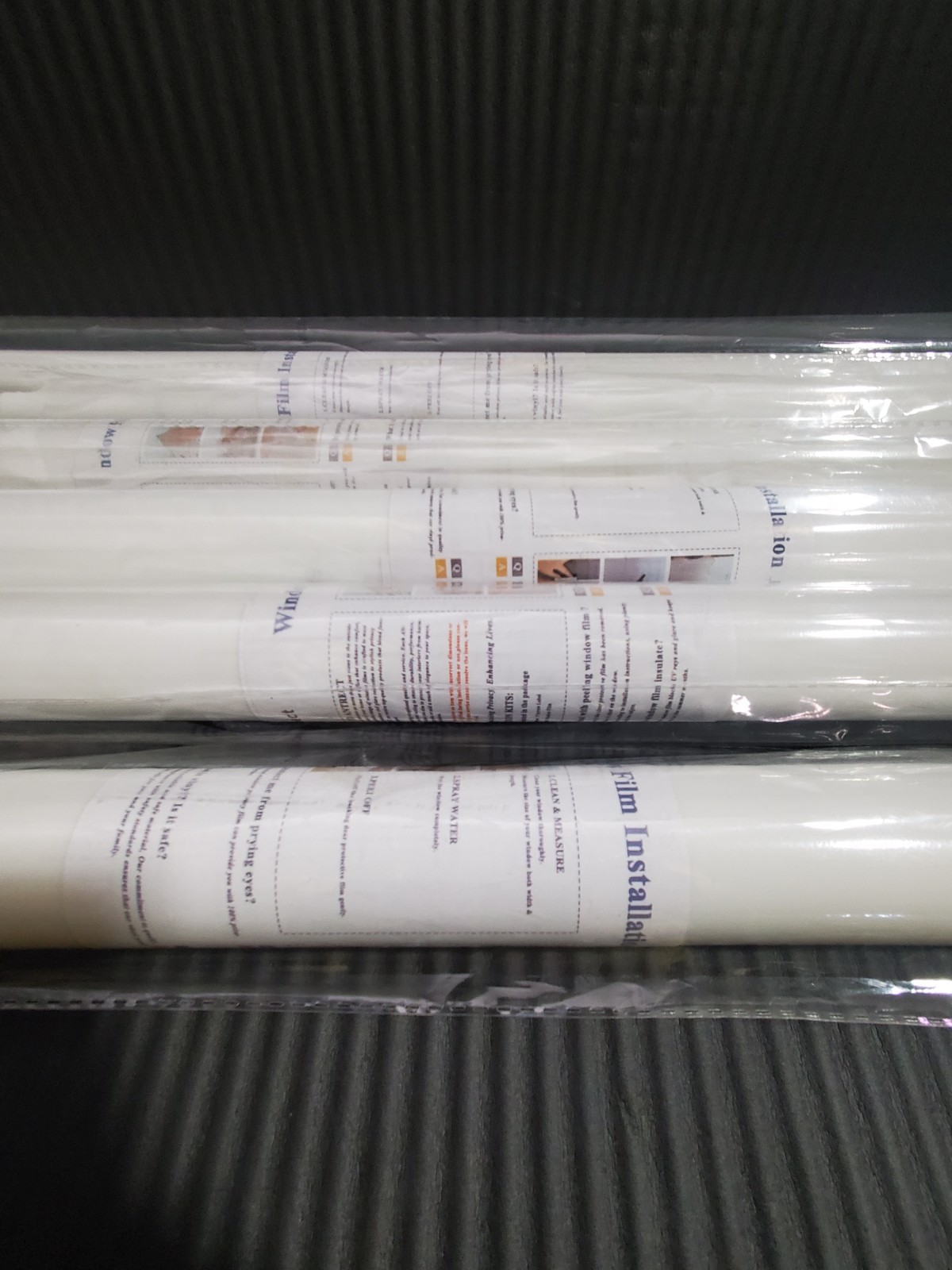(5x) Extra Large Window White Window Film for Privacy 35.4″ x 157″ New