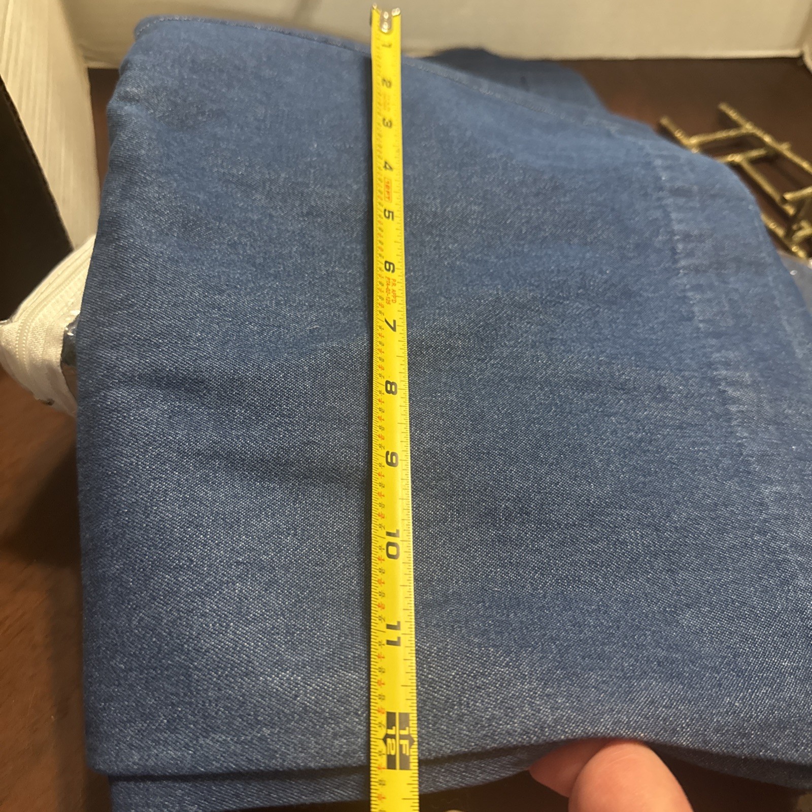 Lot2 NEW Medium WashDenim Classic Valances 84″ X15″ 100% Cotton Retro Farmhouse