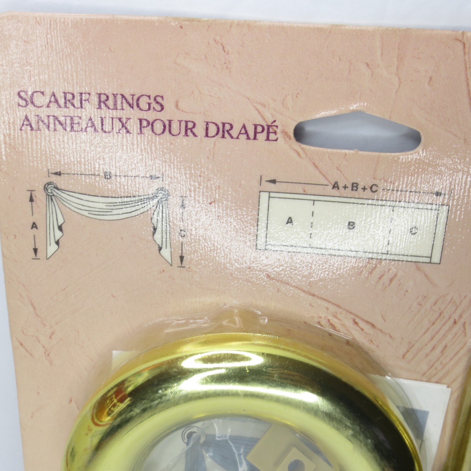Kirsch Scarf Rings Brass/Gold One Pair 5454-63