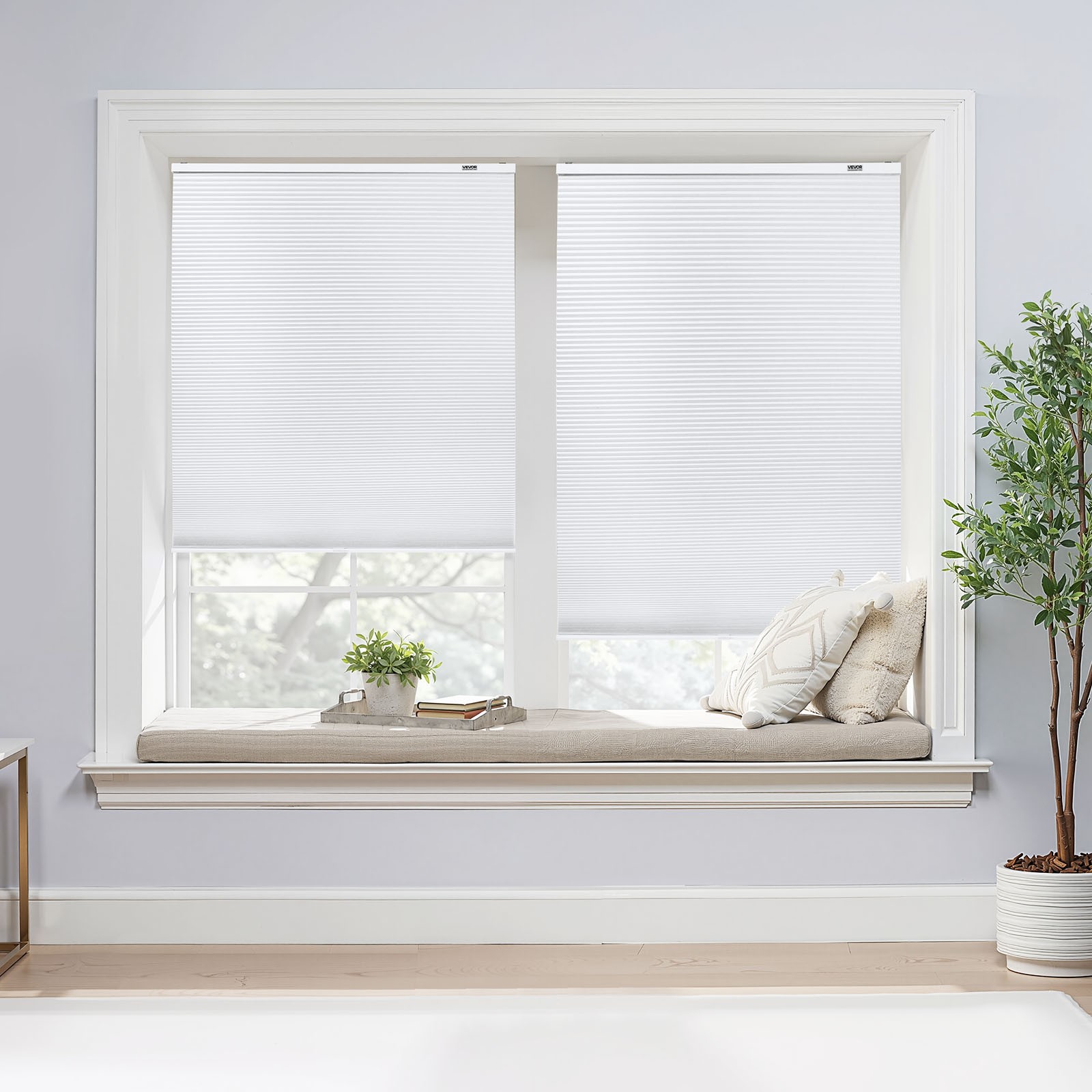 VEVOR Cellular Shades Light Filtering Cordless Cellular Blinds Blackout Privacy