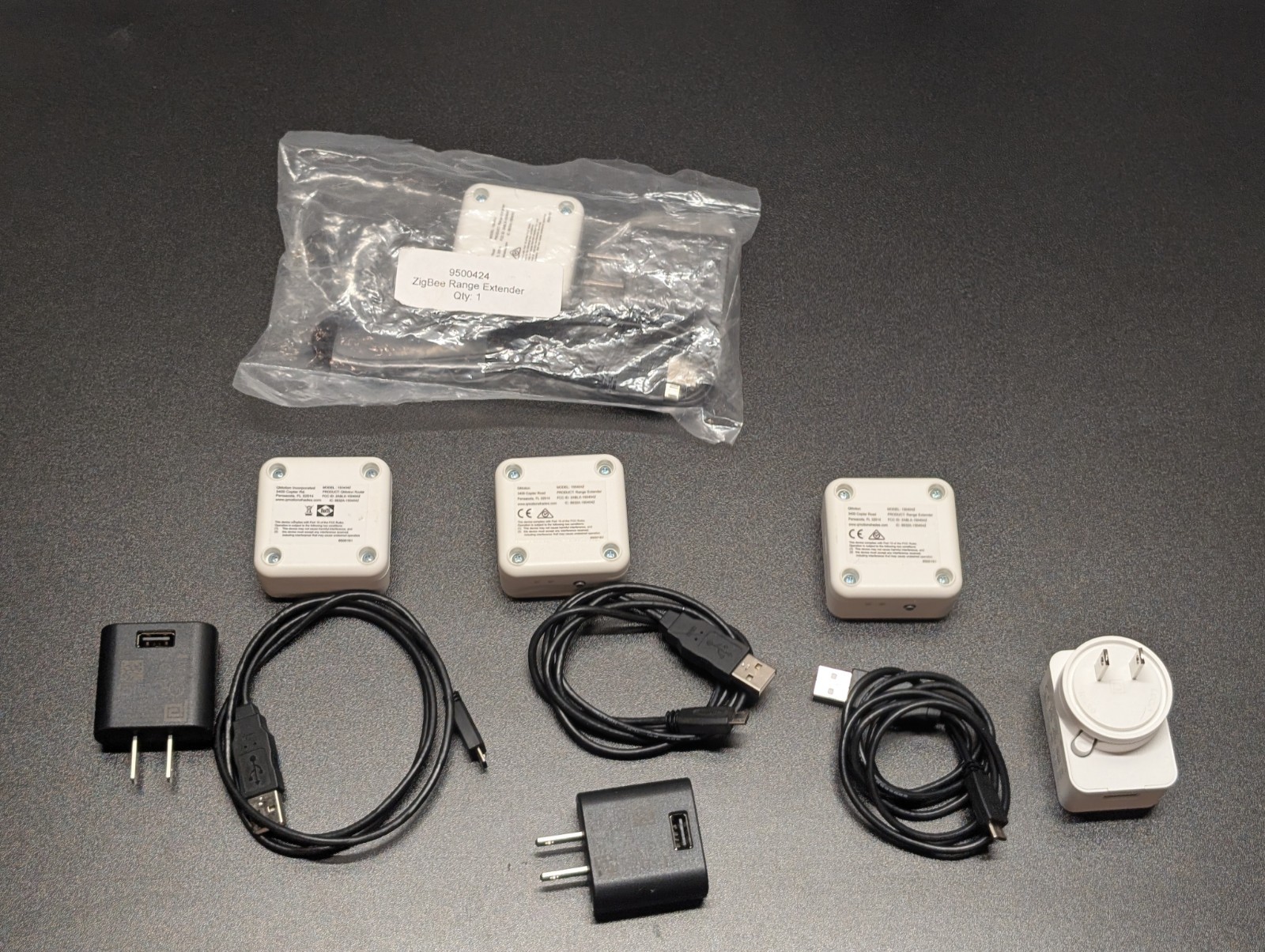 4x Qmotion Zigbee Range Extenders For Qmotion Motorized Shades, Controls, Hubs