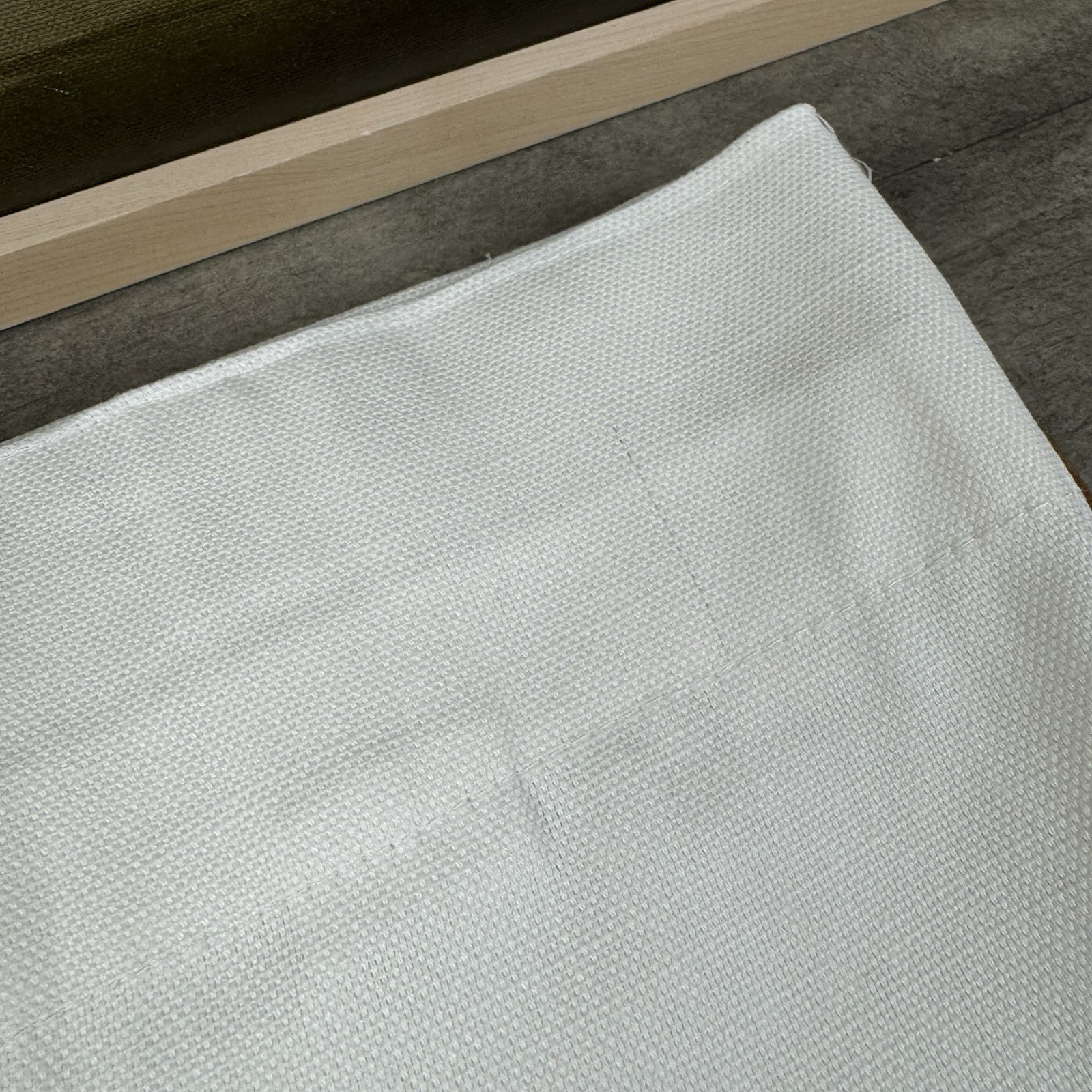 Pottery Barn Broadway Curtains Drapes 50”x96” Unlined White Flaws Read Set/2