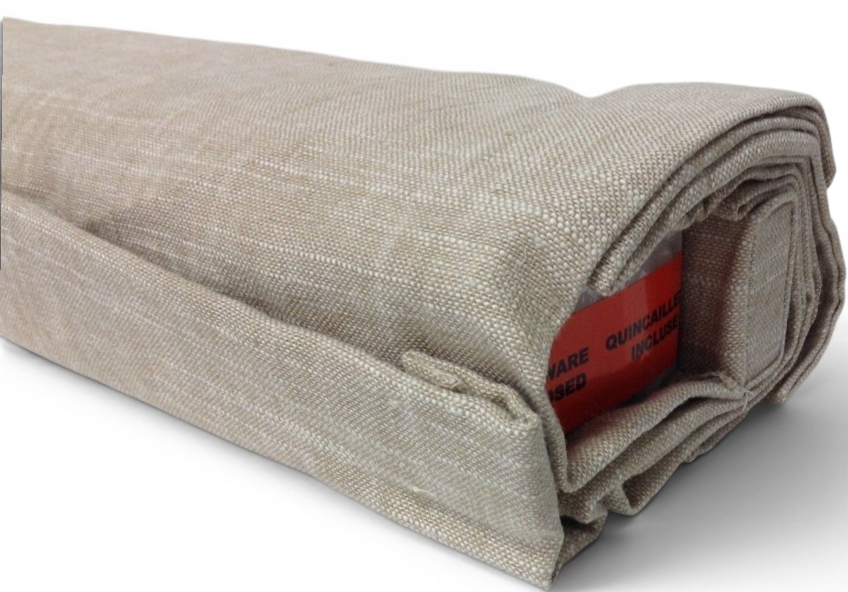 NEW Pottery Barn Emery Linen Roman Shade Oatmeal 32″ x 64″ Blackout