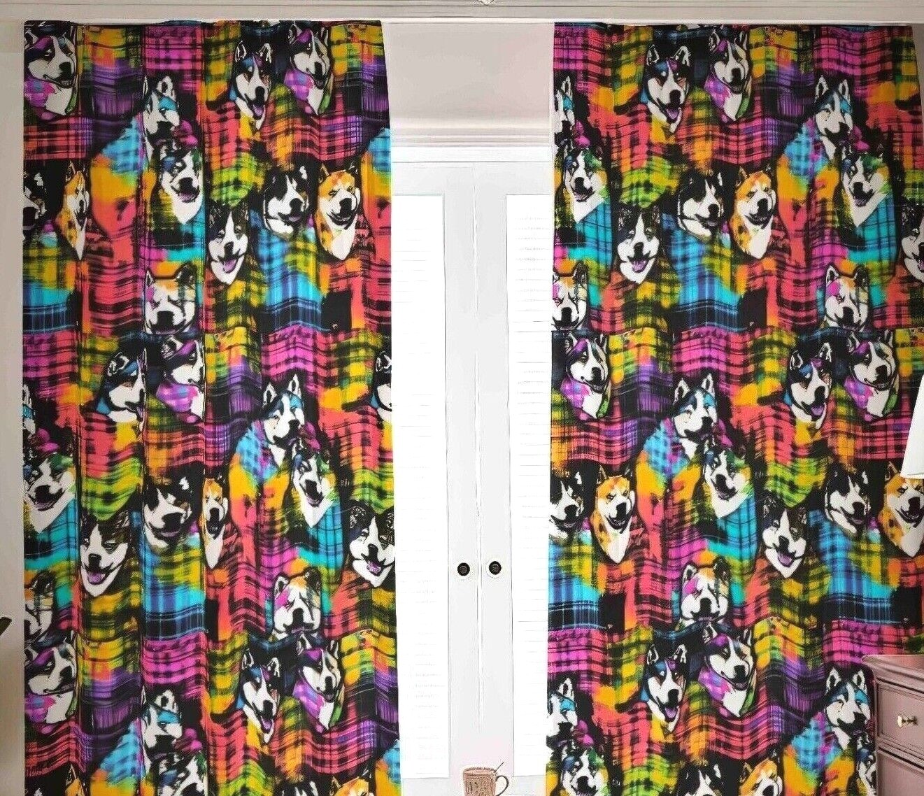 Akita Plaid Blackout Curtains Shades Drapes 2 Panels Black Out Rainbow Lodge