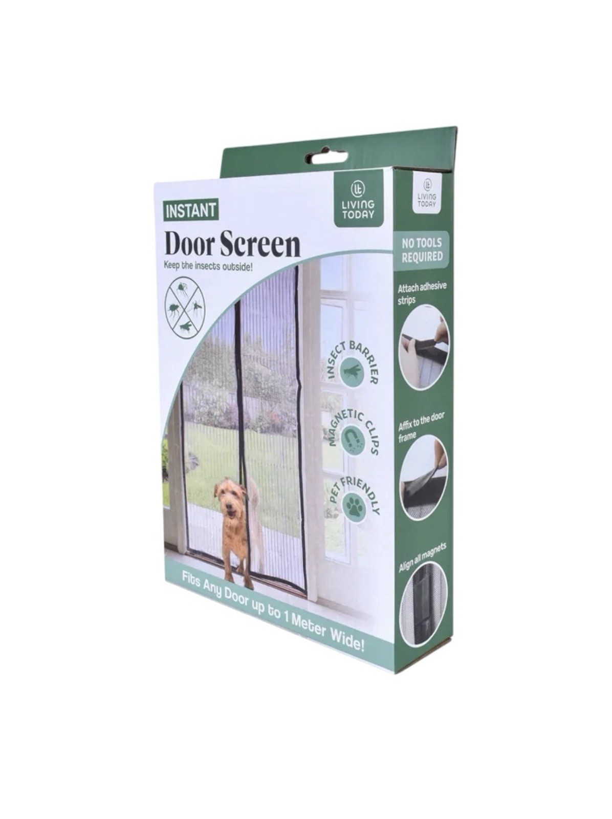 Magic Magnetic Door Mesh Net Fly Screen Mosquito Bug Curtain Hands Free Black AU