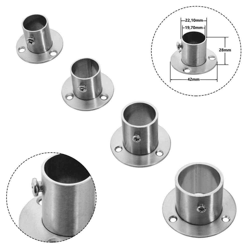 Wall Anchor Flange Made of Polished Stainless Steel for Tubing Applications