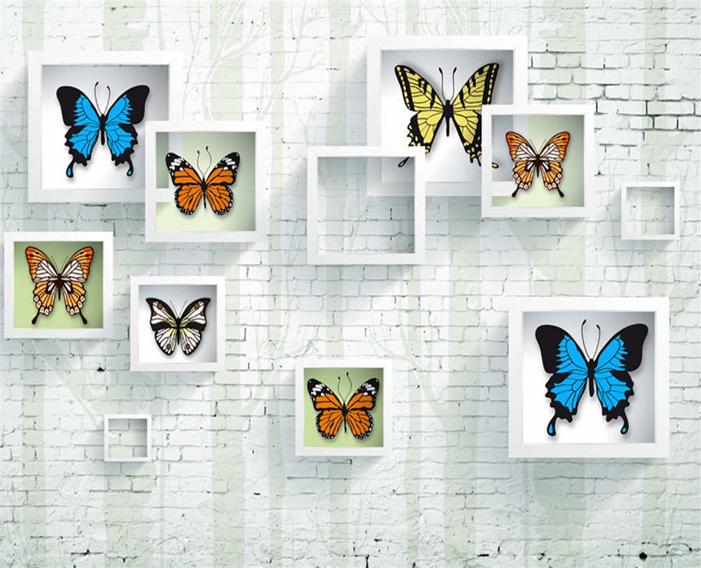 Many Butterfly Specimen 3D Curtain Blockout Photo Printing Curtains Drape Fabric