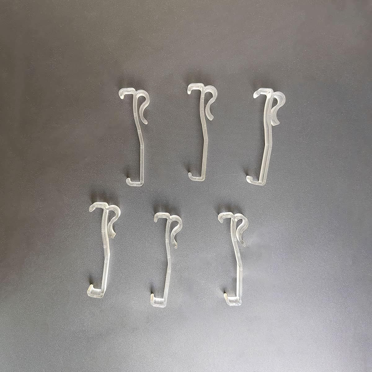 12 Pcs 2.5 Clear Hidden Valance Clips for Window Blinds Easy Installation