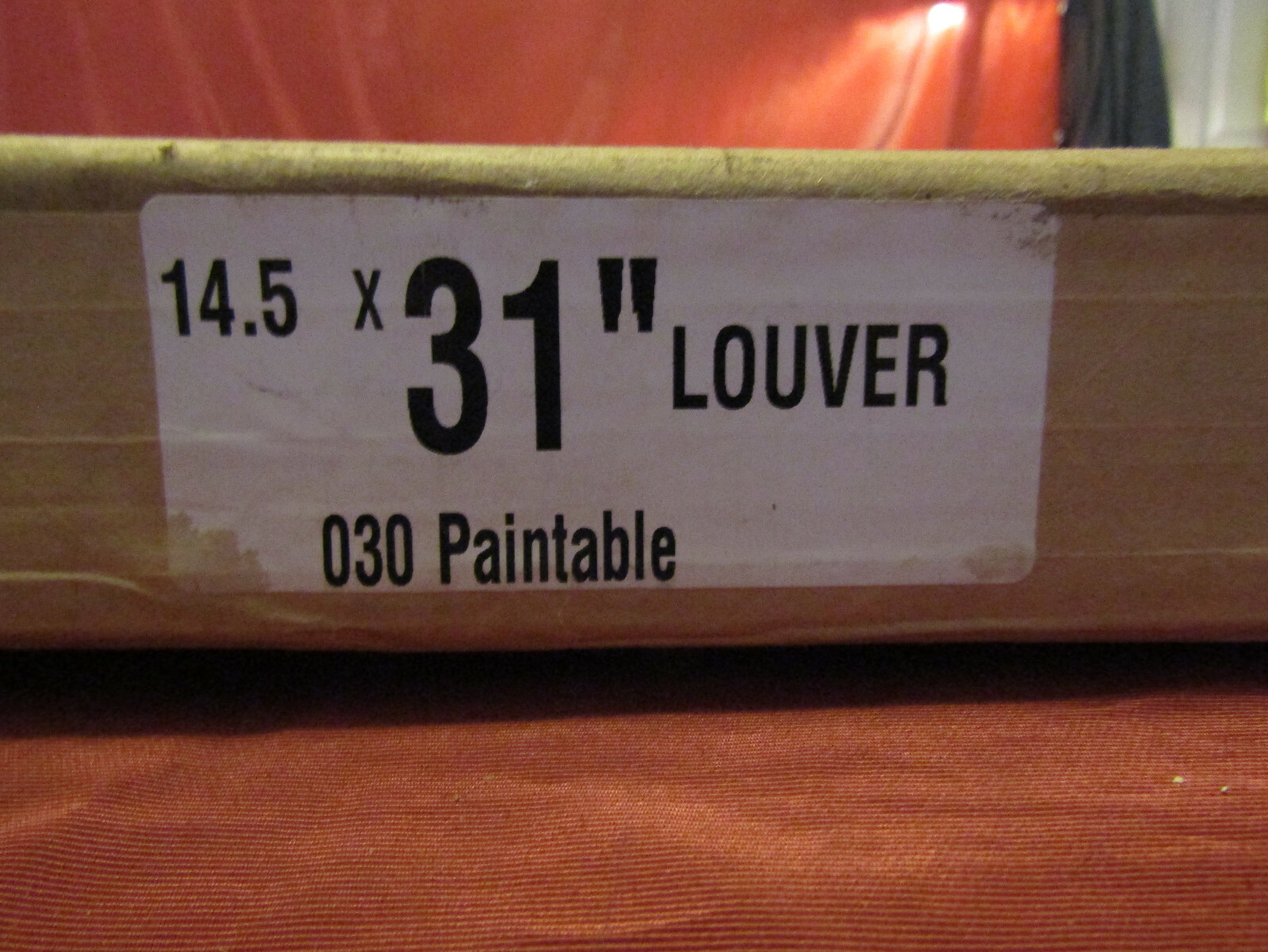 Open Louver Paintable Vinyl Shutters 14.5in. x 31in. (1 Pair)