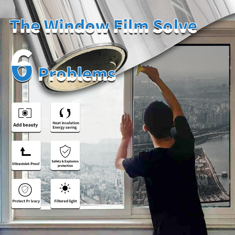 Window Tinting Reflective One Way Mirror Film Solar Anti UV Heat For Home Office
