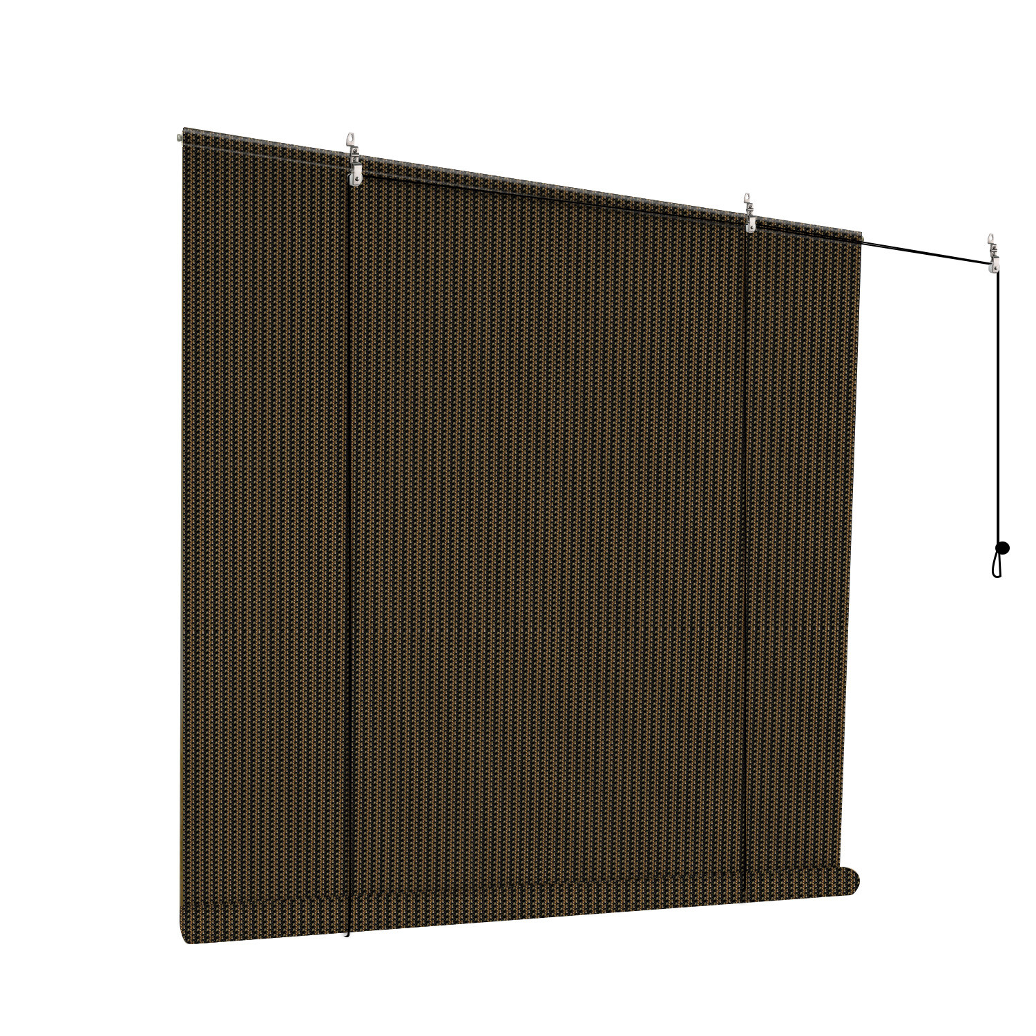 Outdoor Roller Shade Roll up Shade Brown UV Block Porch Pergola Shelter Cover