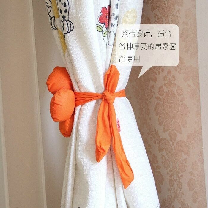2X Flower Curtain Tieback Rope Holder Children Kids Bedroom Window Room Decor