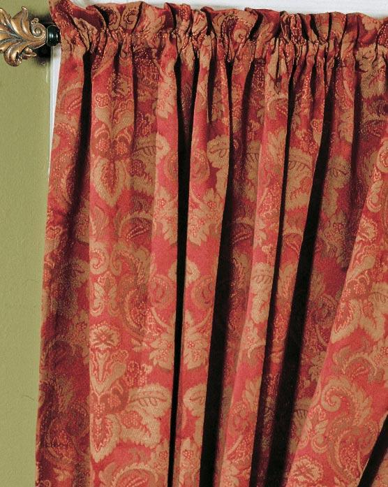 Holiday Window in Bag Curtain Set 5PC Jacquard Carnival #8520 Creative Linens