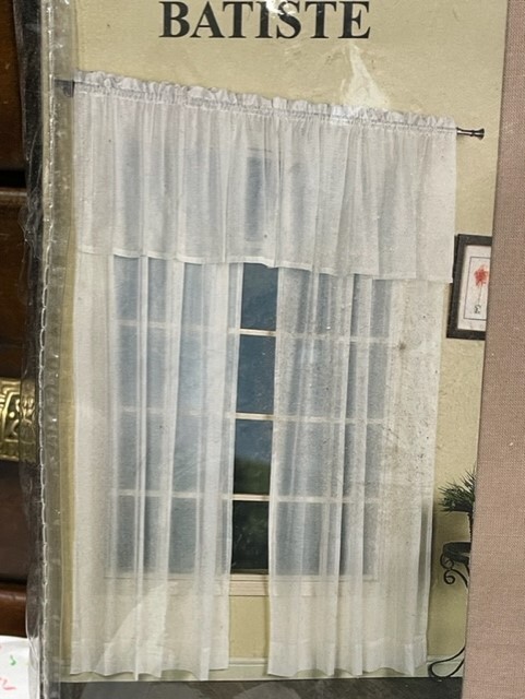 Curtains of Character by United solid batiste 54”w x84L Taupe panel