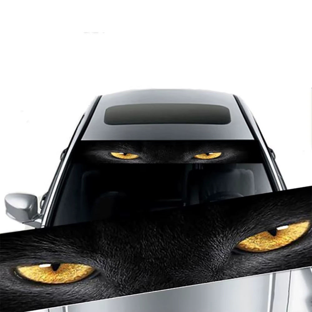 Car Sunshade Stickers Auto Front Windshield 3D Vinyl Film Rear Gear Sunshade Dec
