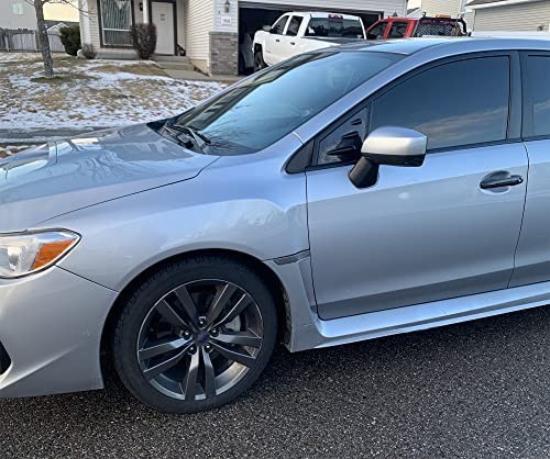 Gloss Black Carbon Fiber Front Quarter Window Louvers for 2015-2021 Subaru WRX/S