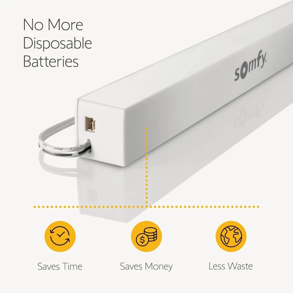 Elegant Rechargeable Lithium-Ion Battery Pack for Blinds – 3 Batteries Included