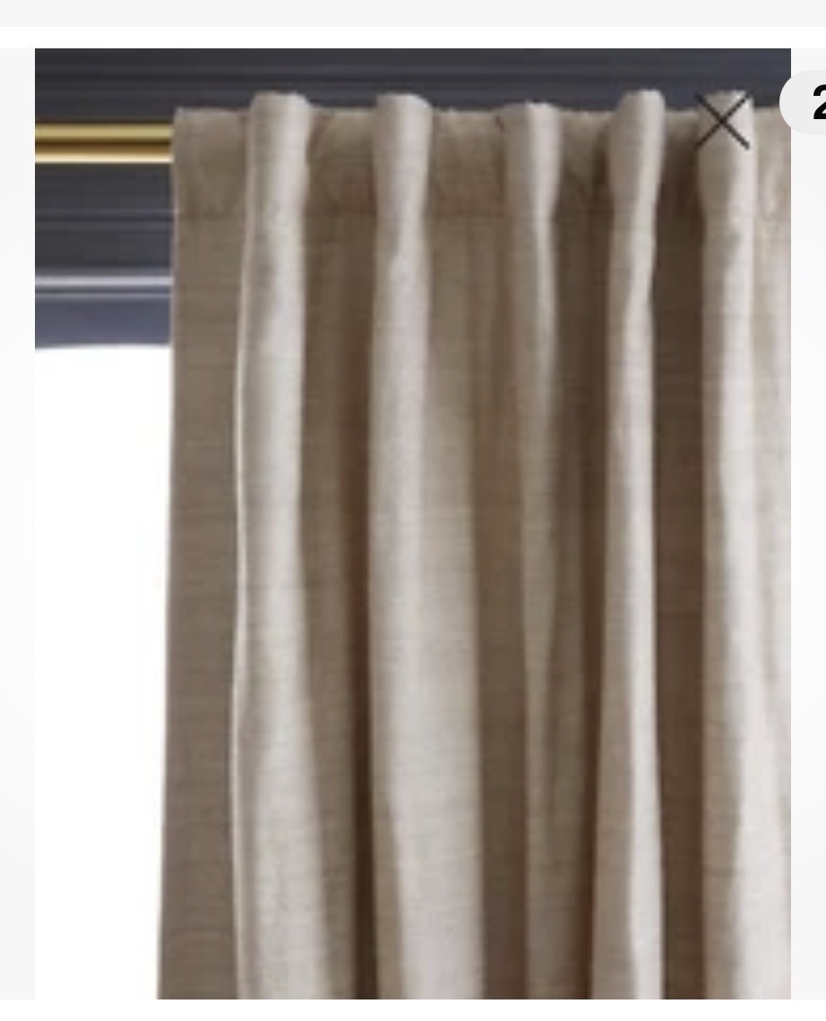 NWT! Quince Raw Silk Sand Blackout Curtains Set Of 2! 48″x84″ (A8)