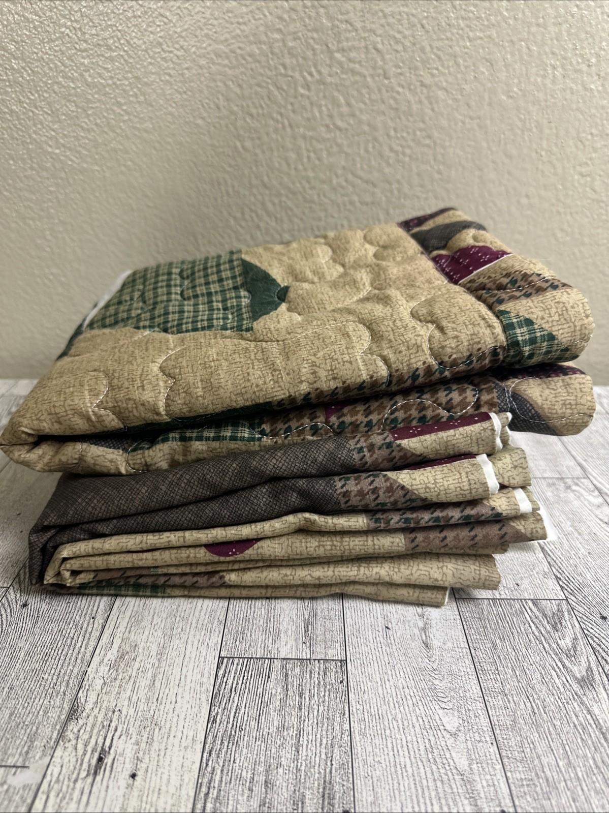 Rustic Valance Primitive 60″ x 18″ 2sets= 4 Pcs. 1 Pillow Case Pine Tree 29″x22″
