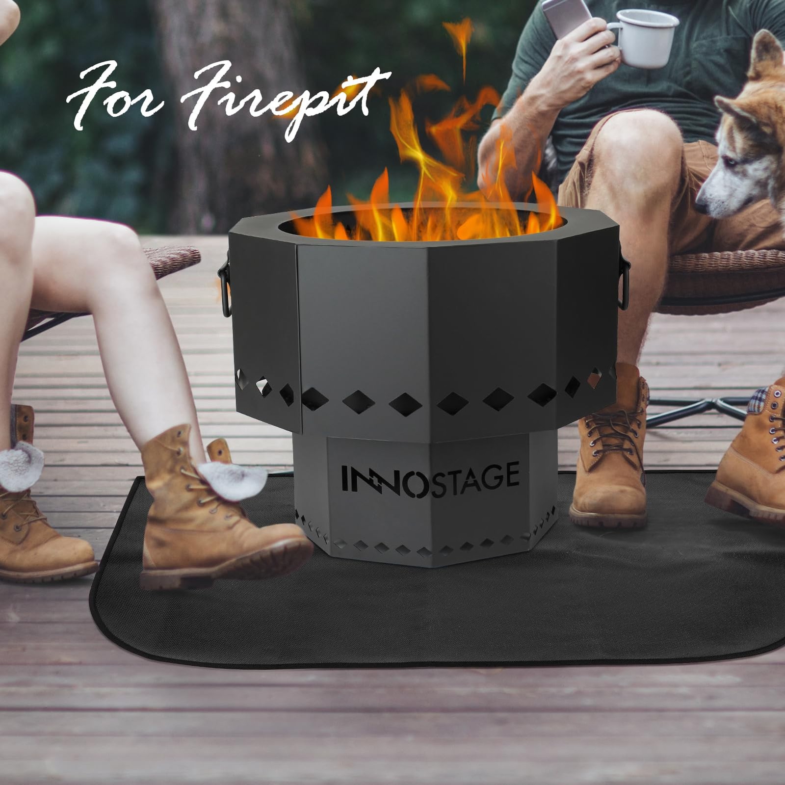 Fireplace Rugs Fire Resistant – 20 X 40 X 0.04 Inch D Shape Fire-Proof Hearth…