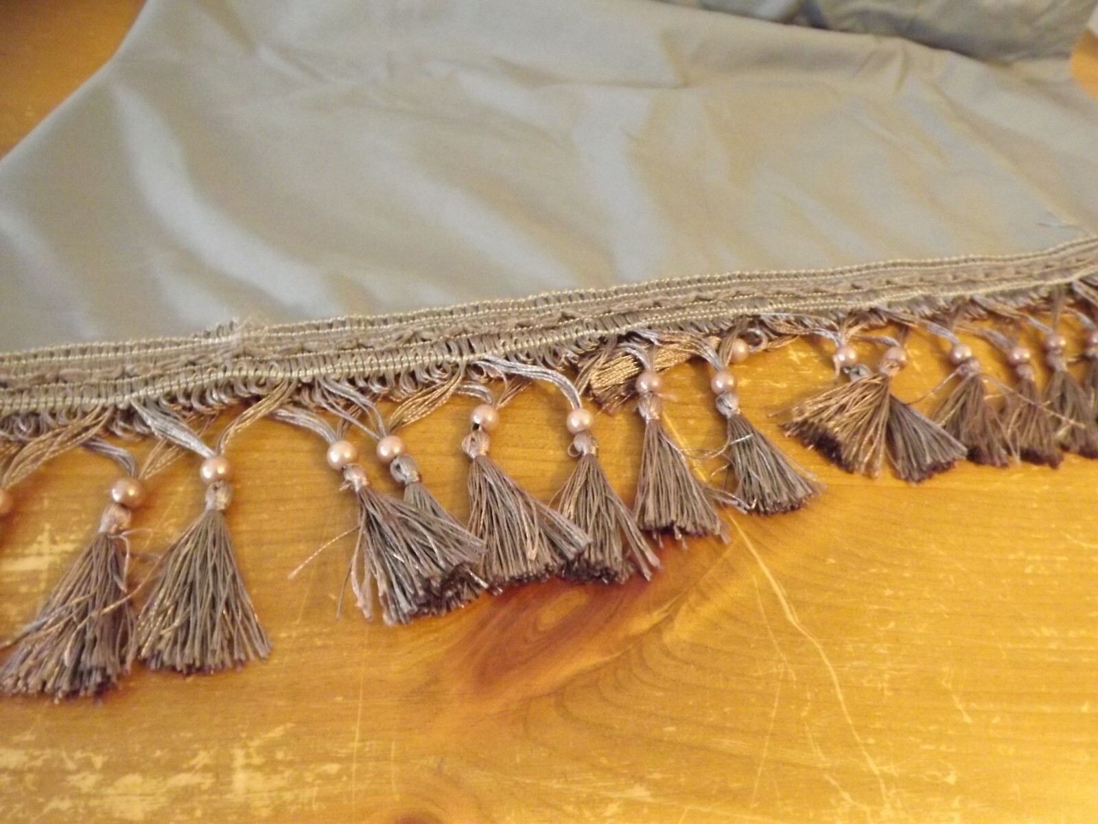 WATERFALL cascading CURVED VALANCE 2 rod pockets STEEL GRAY 8 available