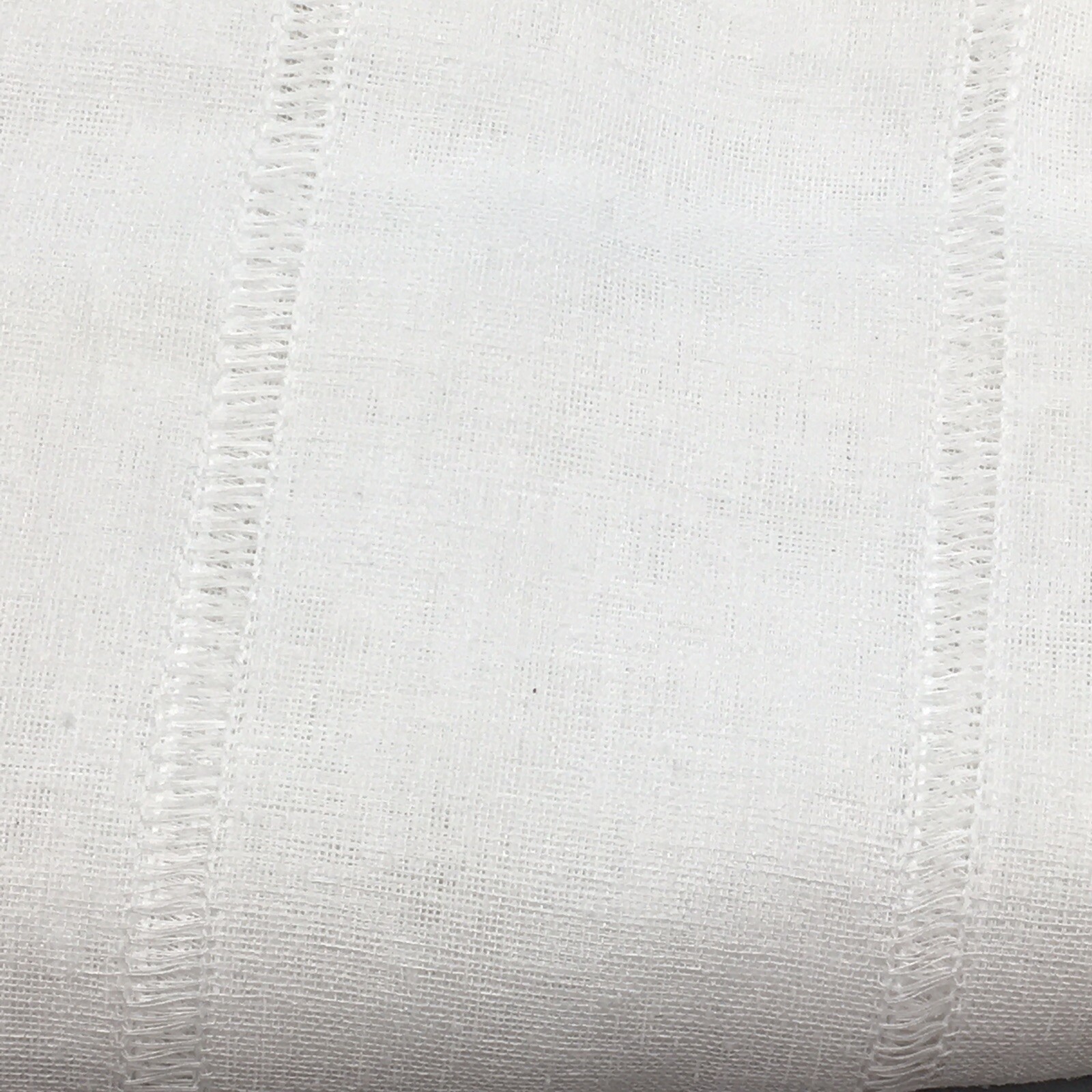 Ralph Lauren Hamilton 2 Window Curtain Panels 54×96 White Sheer Hemstitch NEW
