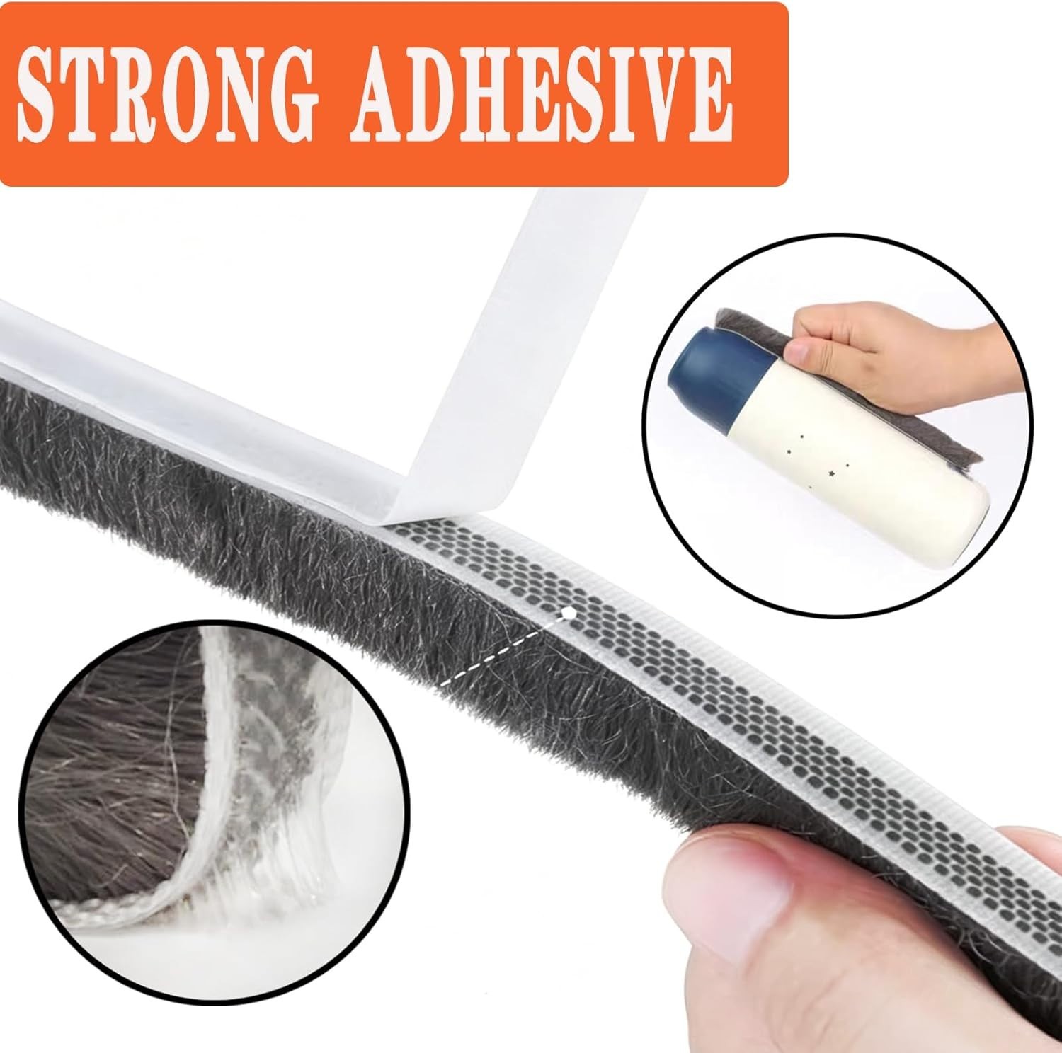 40FT Self-Adhesive Weather Stripping for Doors and Windows, Insulation Soundp…