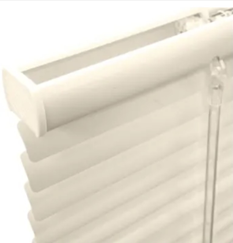 Champion TruTouch 53×60 Cordless Aluminum Mini Blinds Set of 2 Alabaster NIB