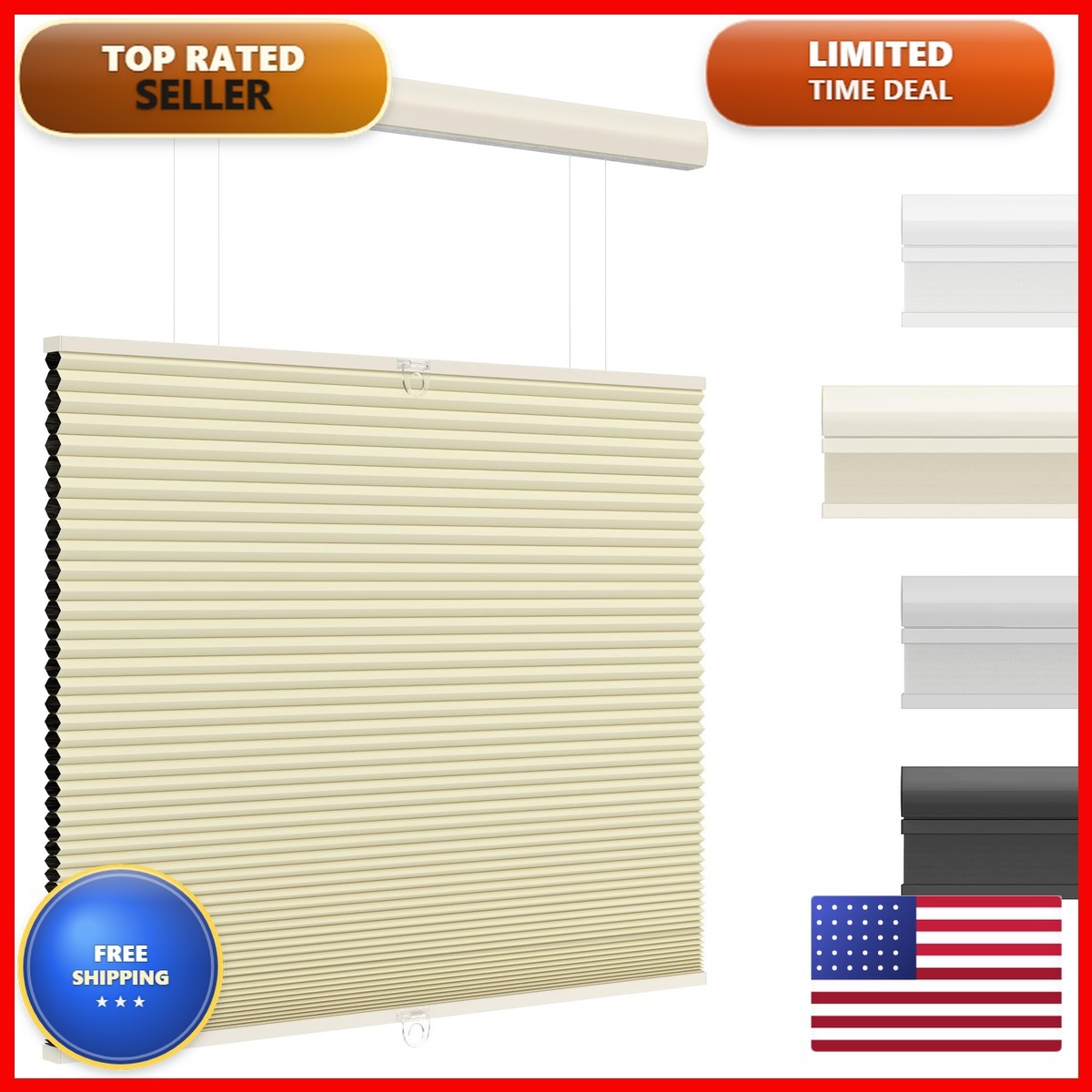 Unishades Top Down Bottom Up Cellular Shades Cordless – Blackout Uni001-Tdbulf