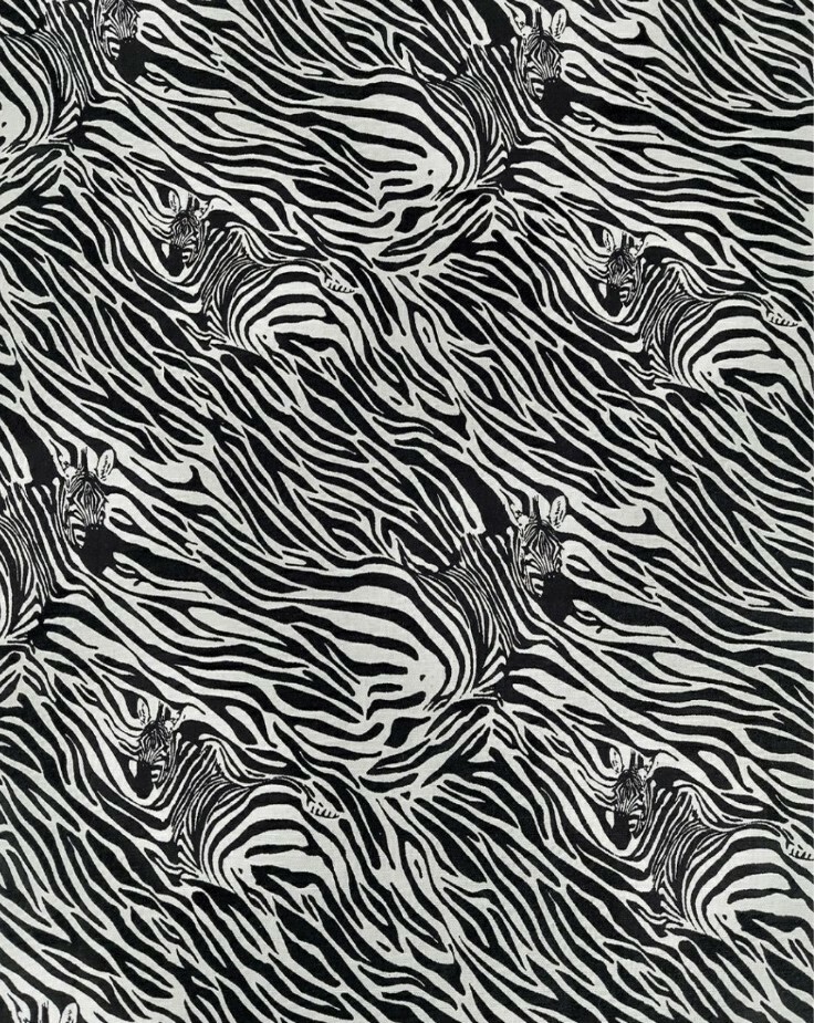 LINED WINDOW VALANCE CURTAIN 42 X 12 ZEBRA ANIMAL PRINT STRIPE JUNGLE