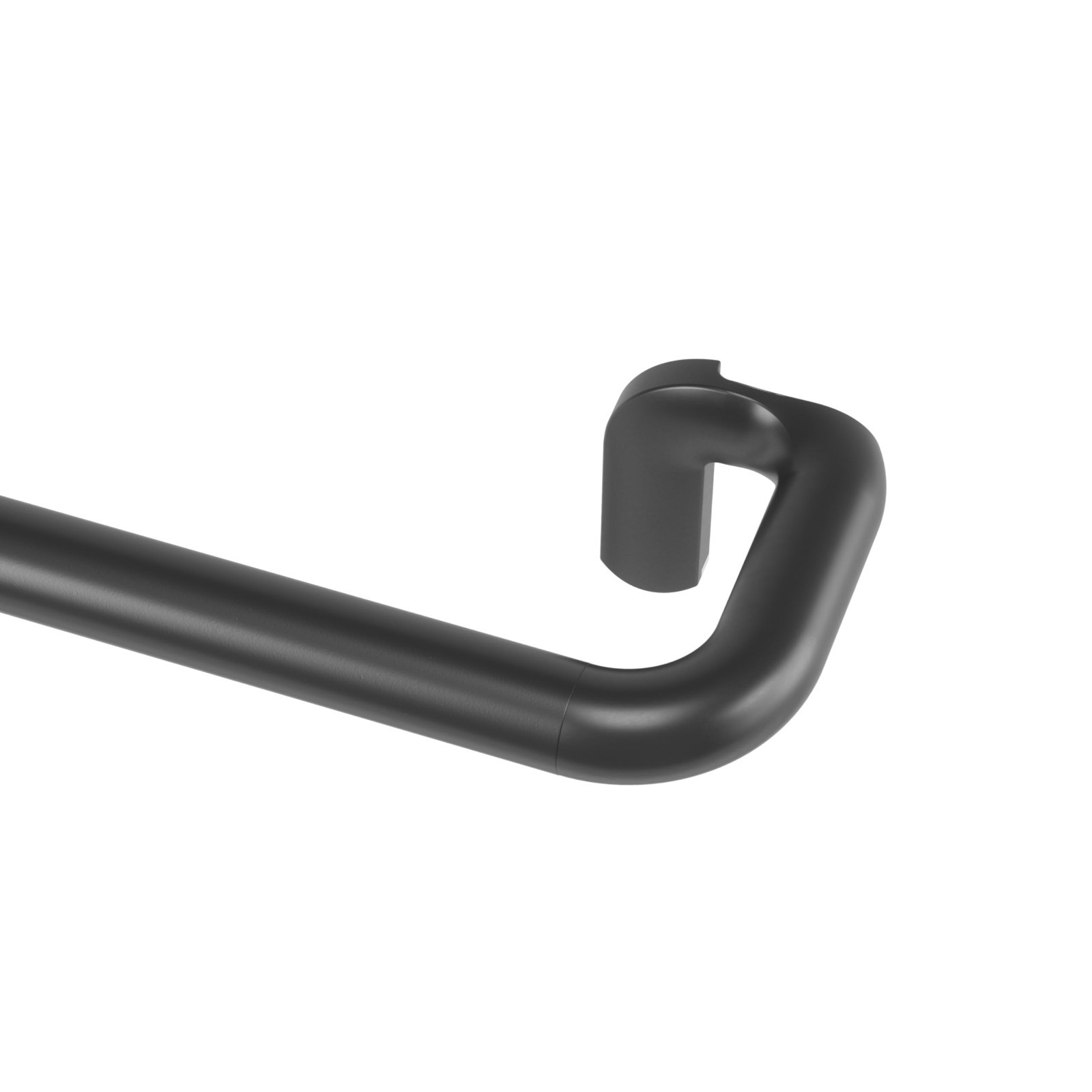 Umbra Twilight SINGLE Curtain Rod Set – 66 to 144″ Black Wrap Around