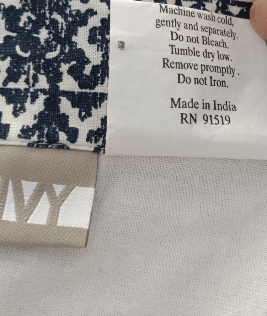 INK+IVY 100% Cotton 2 Panels Curtain Chenille 48”x 80” Geometric Boho Farmhouse
