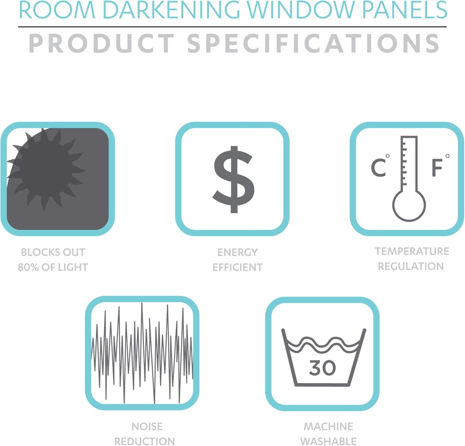 Weeping Flower Light Filtering Window Curtain Panels, Pair, 52″W X 84″L + 2″ Hea
