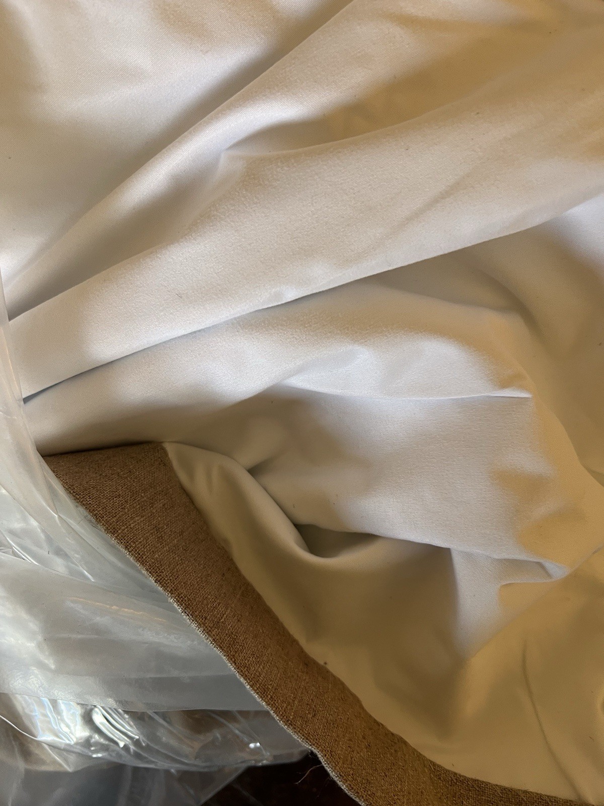 THE SHADE STORE LINEN DRAPE PRIVACY BACK HEAT REDUCING LINEN 192”X94” TAN
