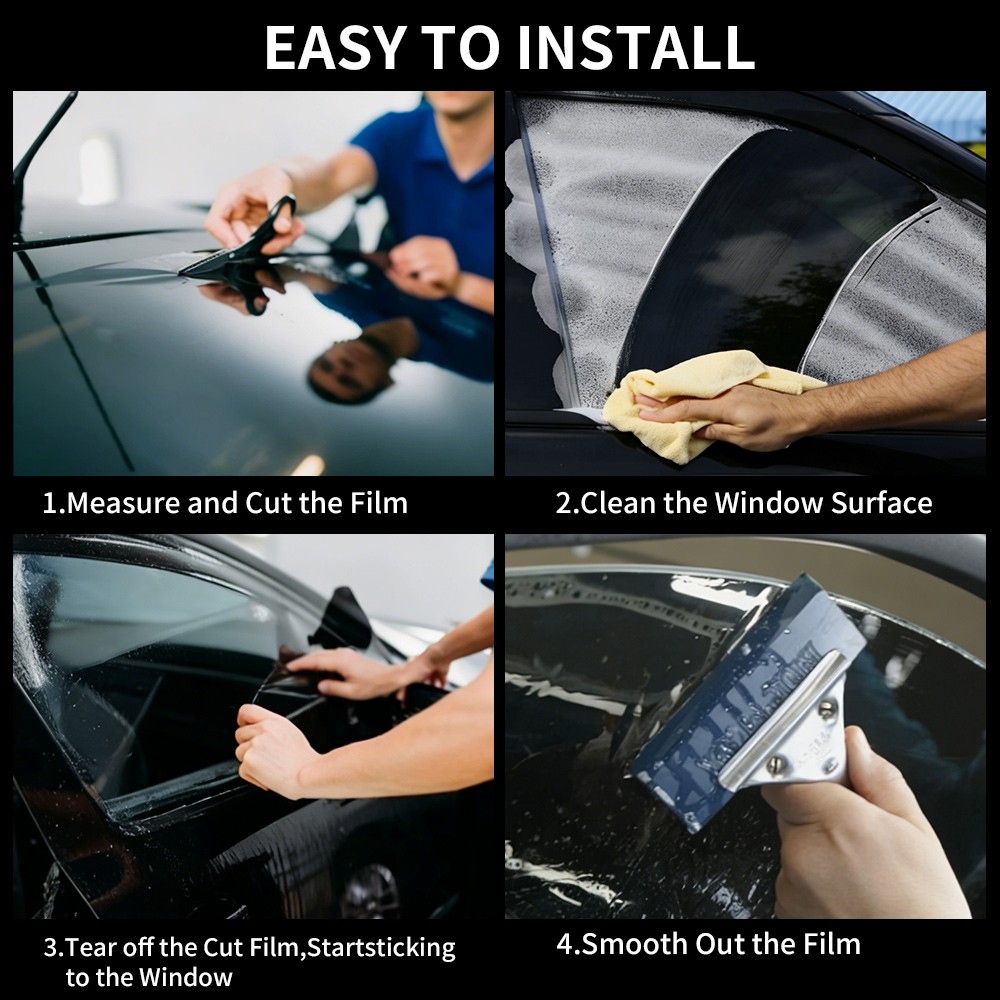 Static Cling Window Tint Film 50% VLT 20″ x 10ft/16ft Feet Car Home Office Glass