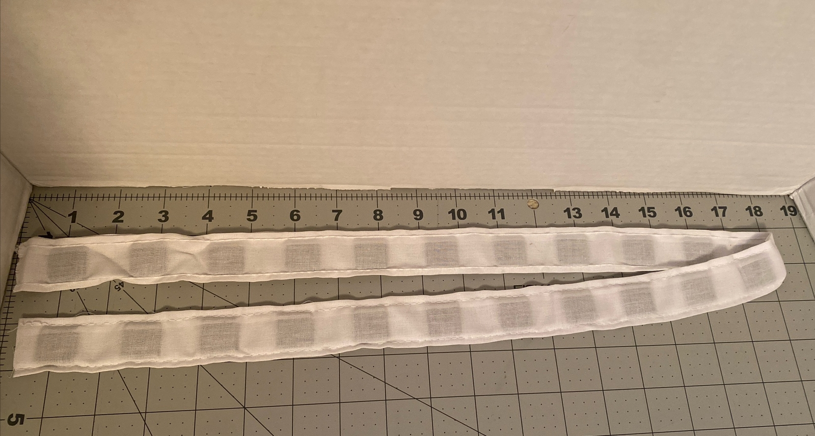 Fabric Covered Curtain Weights 1.25” wide, 8 oz per yard, 22 weights per yard
