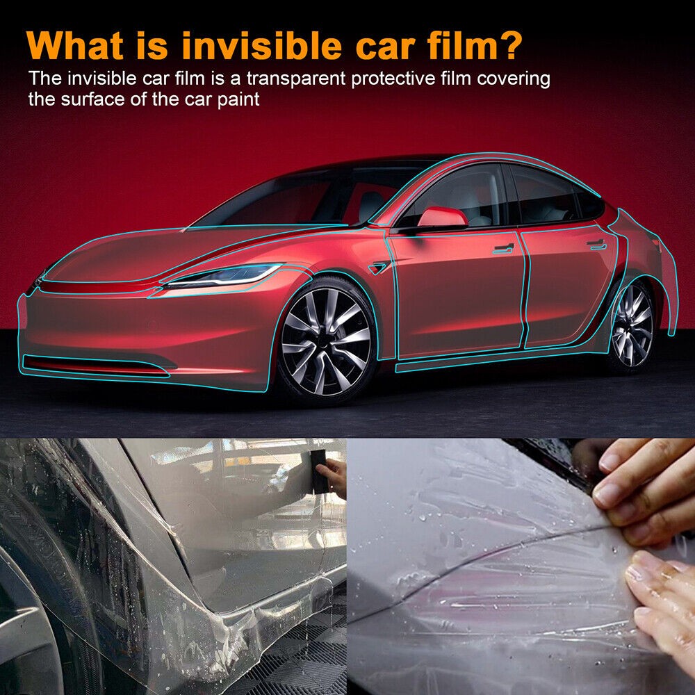 Tesla 3/Y/X/S 2016-2024 Pre-Cut Car Paint Protection Film Full Front Kit PPF TPU