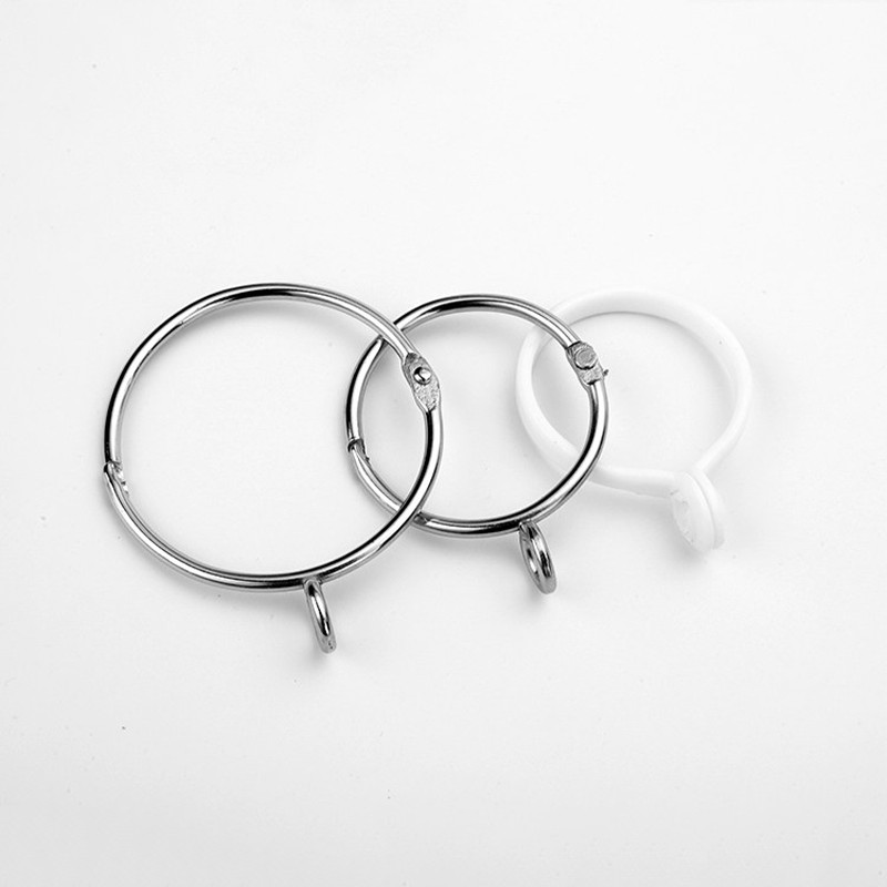 Opening Curtain Rings Hanging Hooks for Curtains Rod Pole Voile Metal/Resin Ring