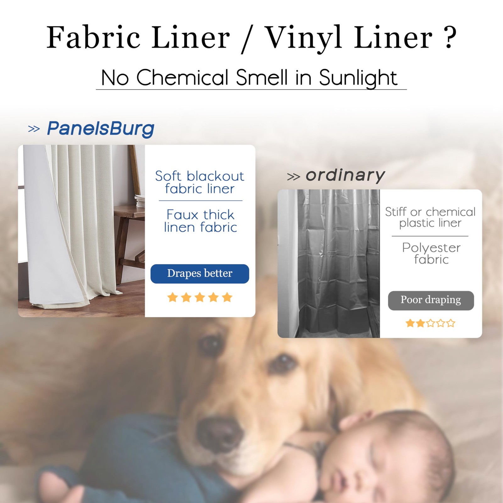 120 Inch Linen Blackout Curtains for Track System, 10 FT Extra Long Floor Len…