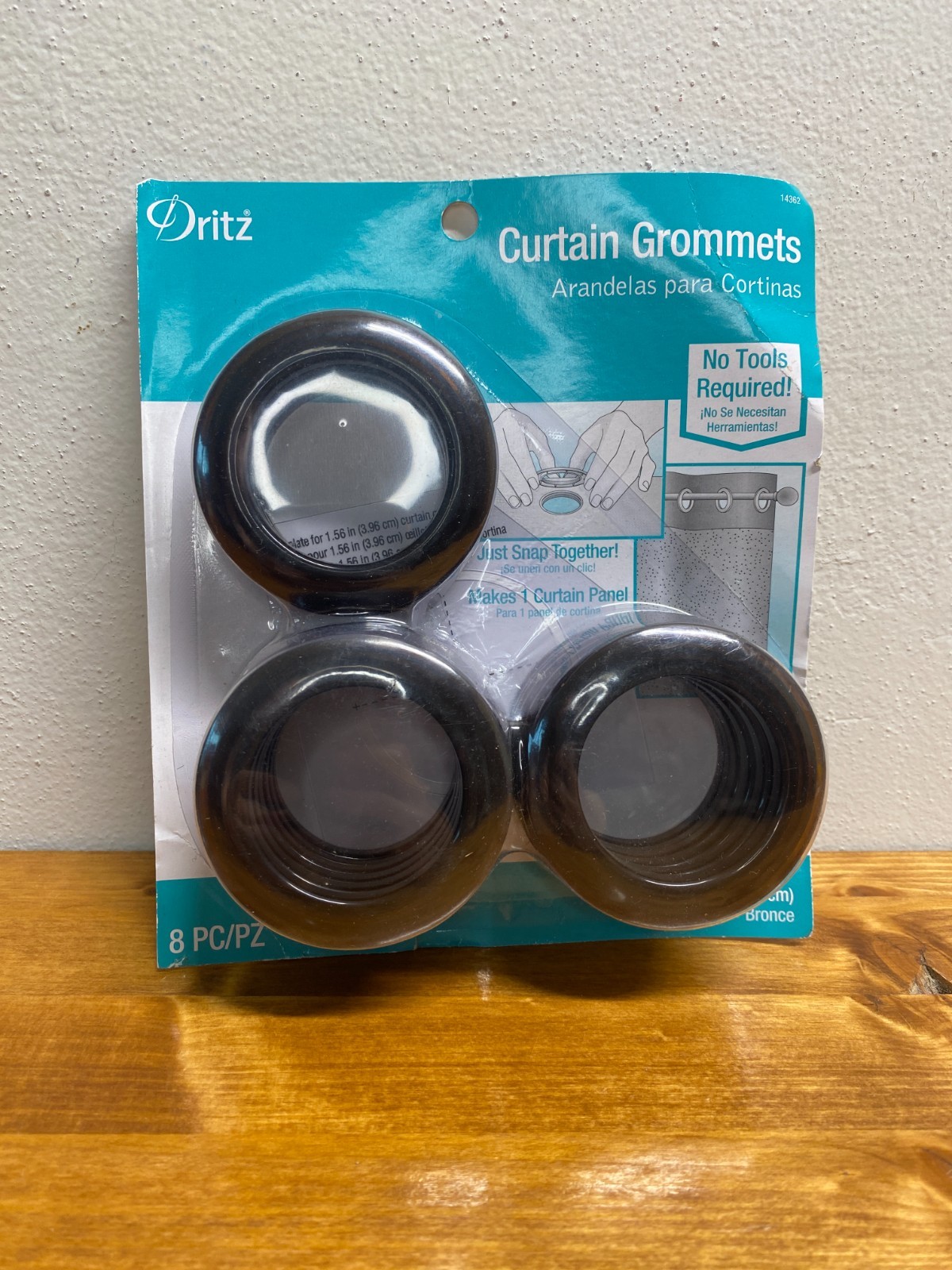 Dritz Home Round Curtain Grommets 8 Piece Bronze – 1 9/16″