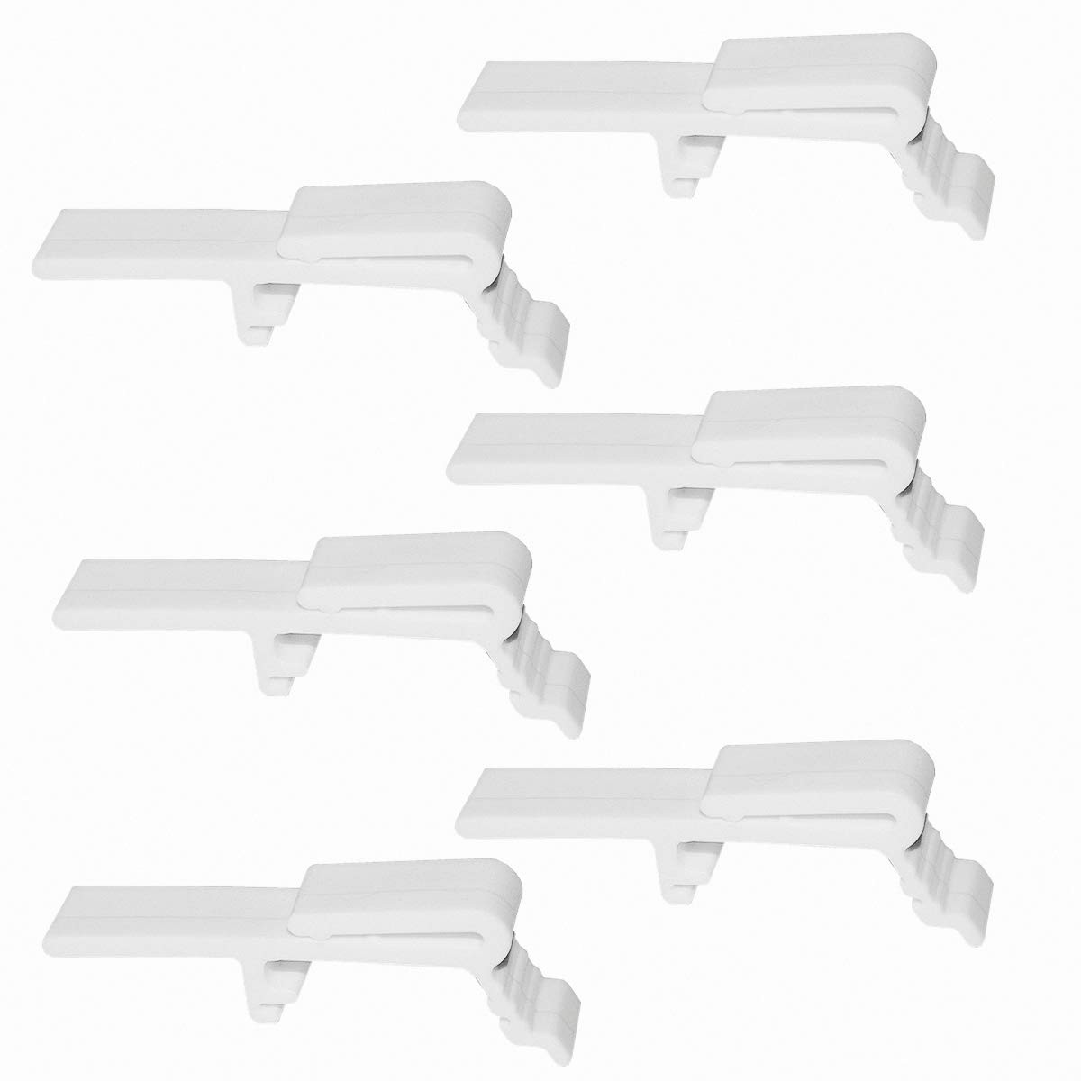 6pcs Valance Clip Vertical Blinds Dust Cover Holder Bracket for 1-1/2″ or 1-9/16