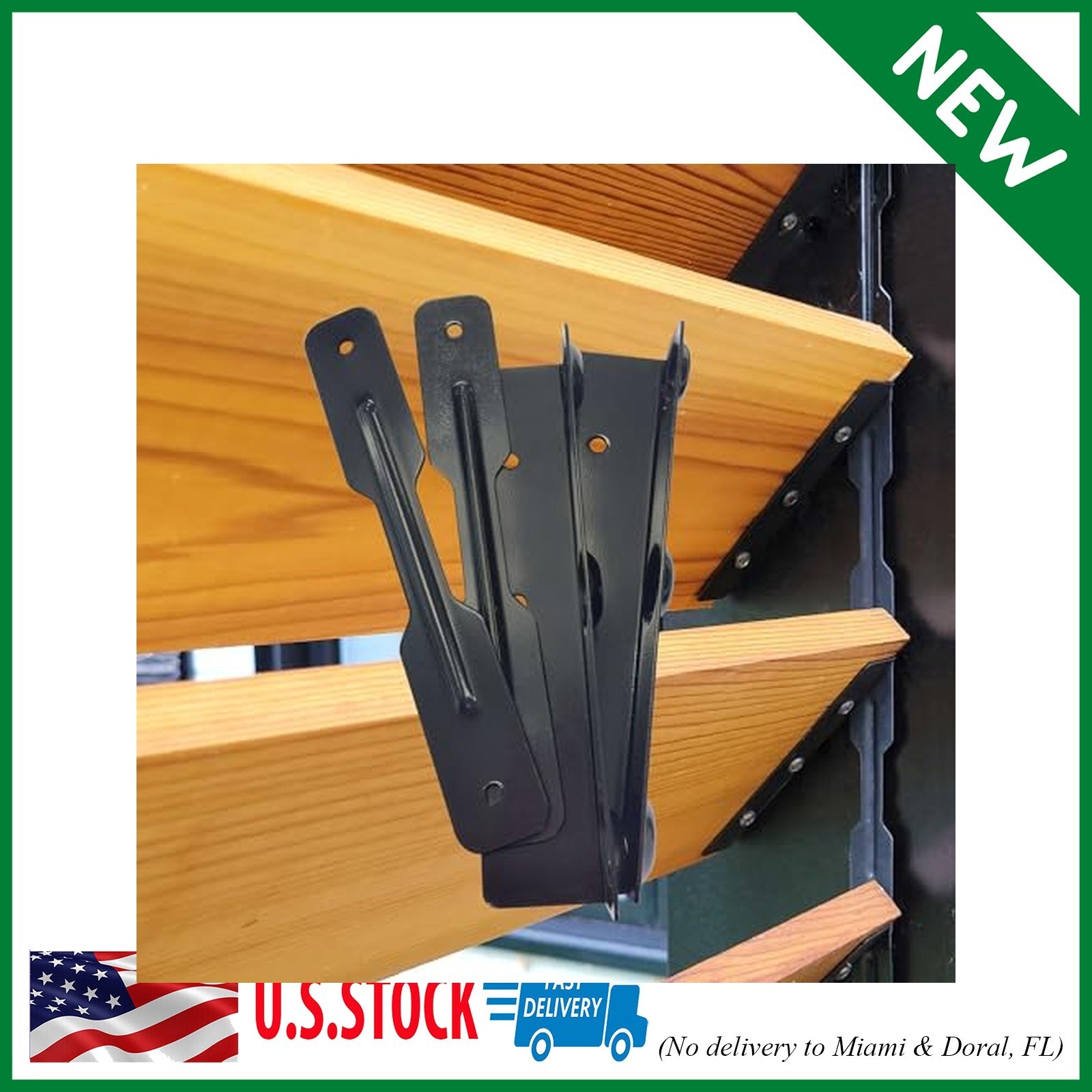 Deck Sunblind System 11060, Louvers Bracket Shutter Hardware Kit, Up to 11 Board