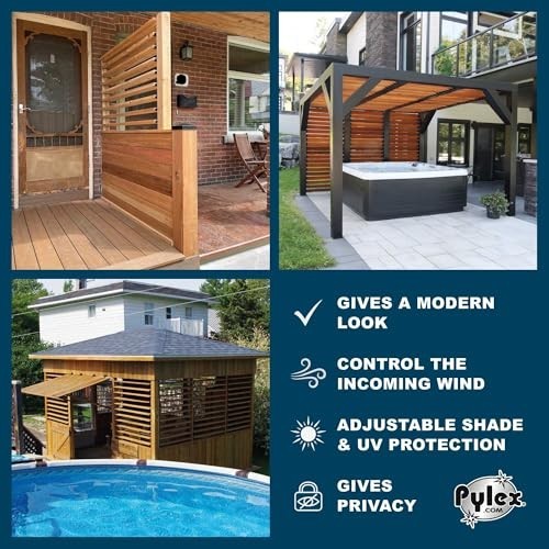 Deck Sunblind System 11060, Louvers Bracket Shutter Hardware Kit, Up to 11 Board