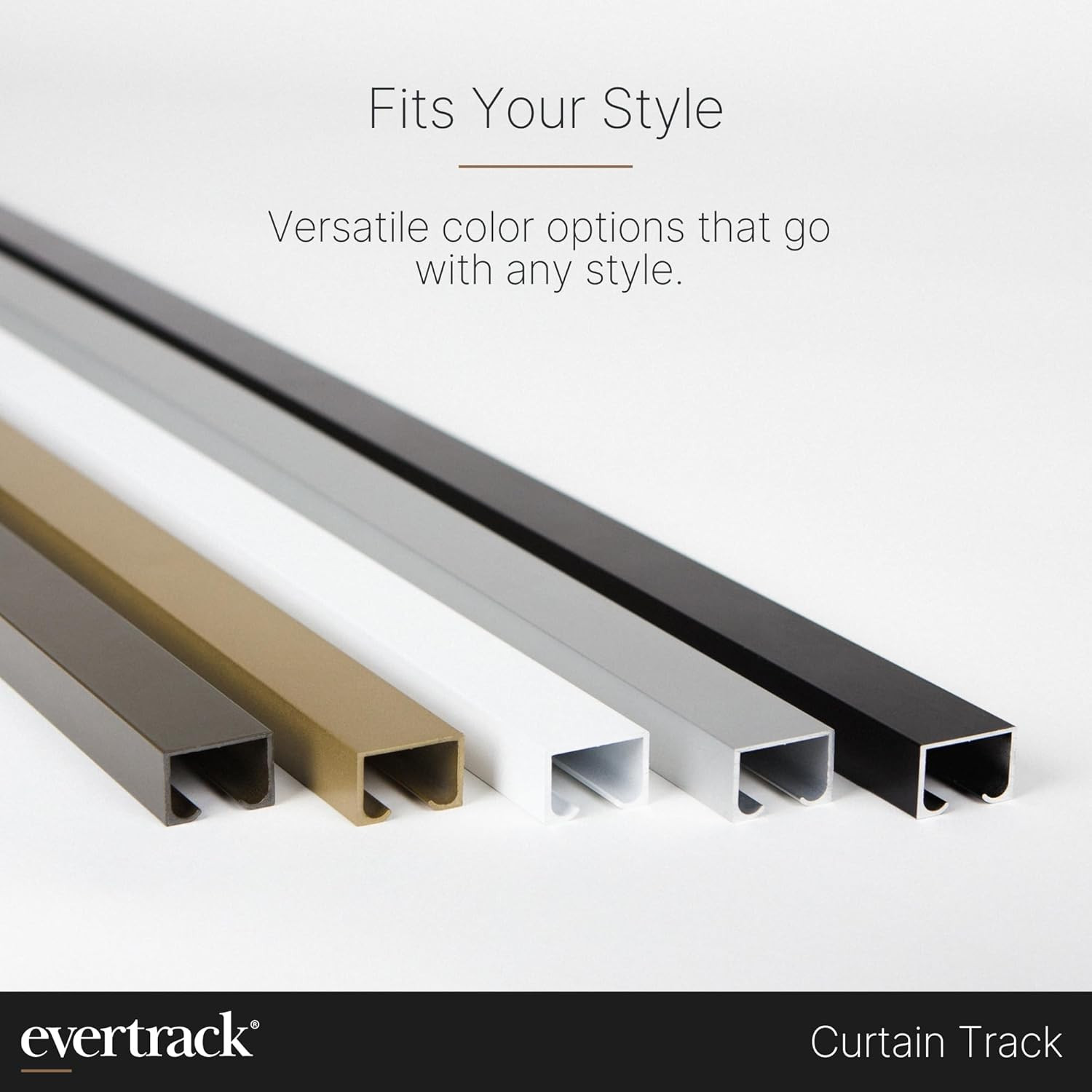 Curtain Track – Ceiling Mounted Curtain Rail for Curtains, Drapes, and Room Divi
