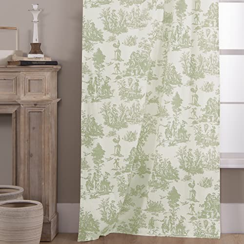 Curtains for Kitchen Bathroom Window,Set of 40″W x 48″L (Pack of 2) Sage Green