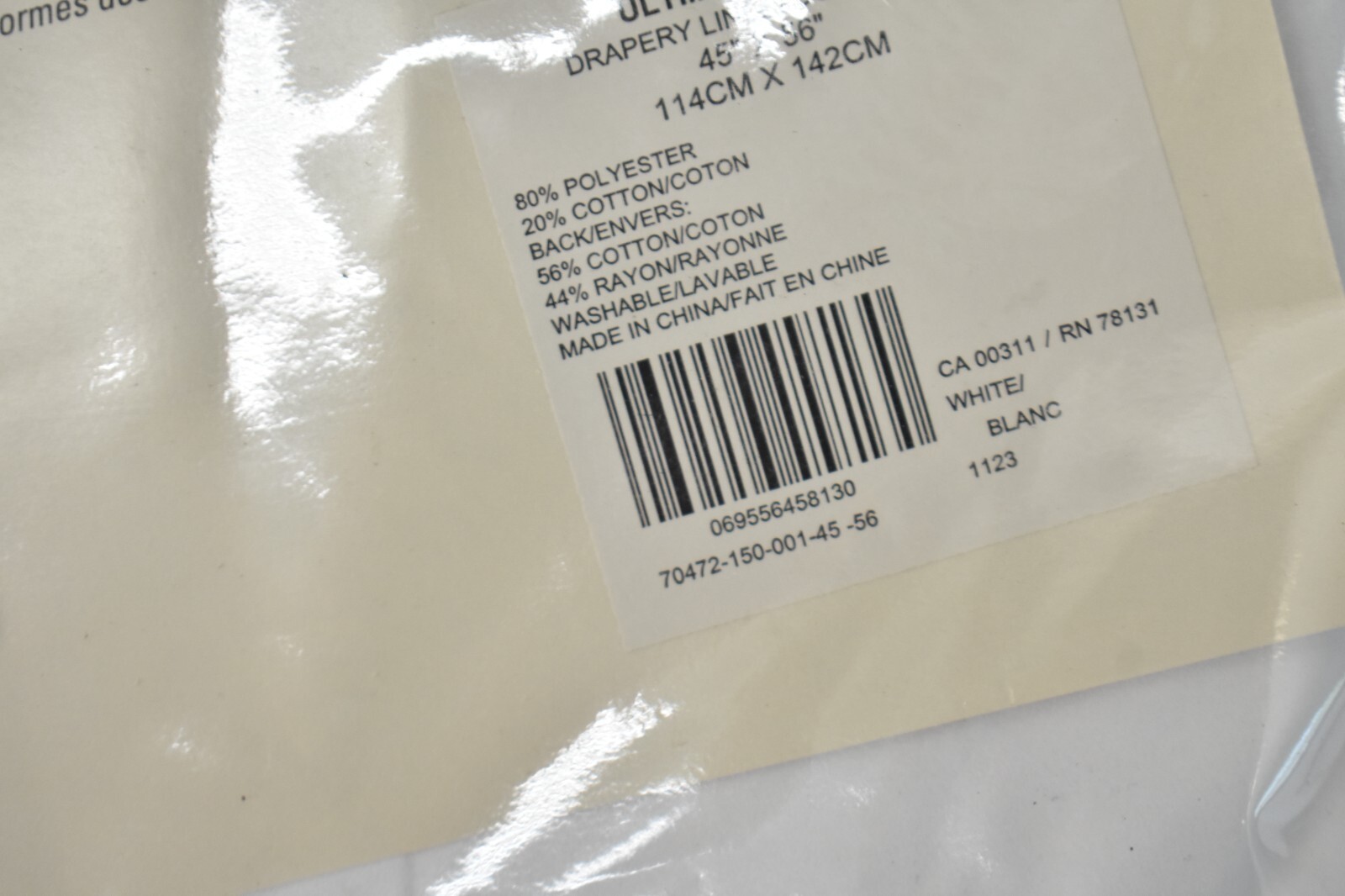 ThermaLogic Energy Efficient insulated Blackout Liner 45″ x 56″ Fits 63″ Long